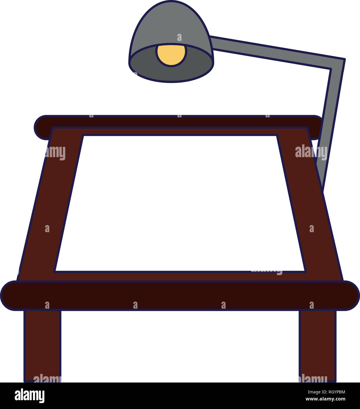 drawing table with desk light Stock Vector Image & Art Alamy
