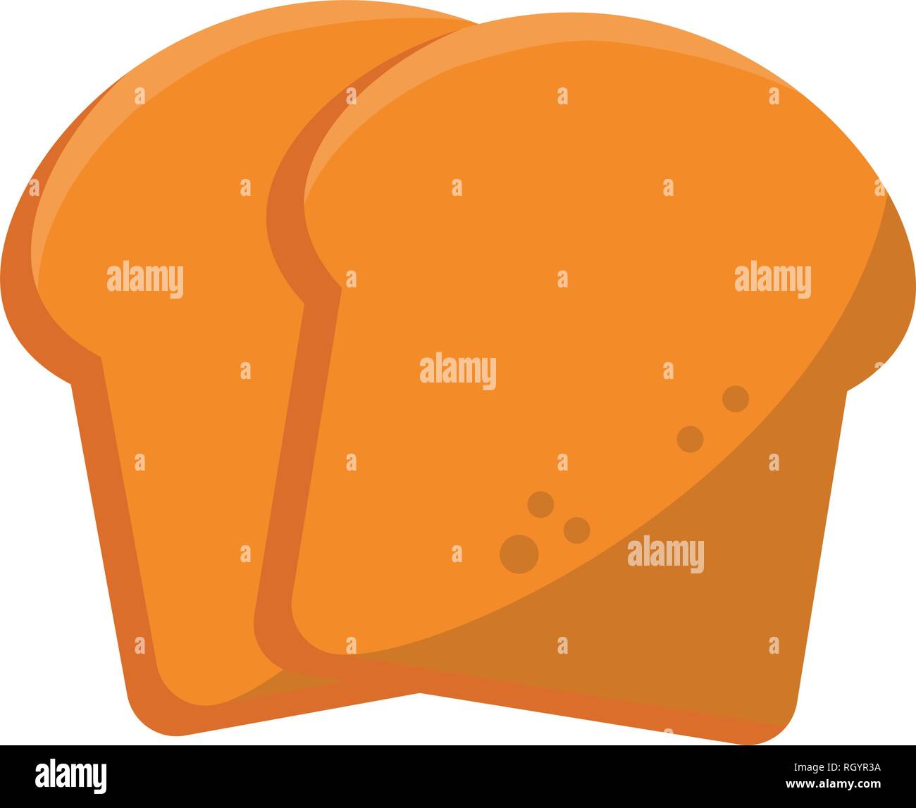 Bread slices food isolated Stock Vector Image & Art - Alamy