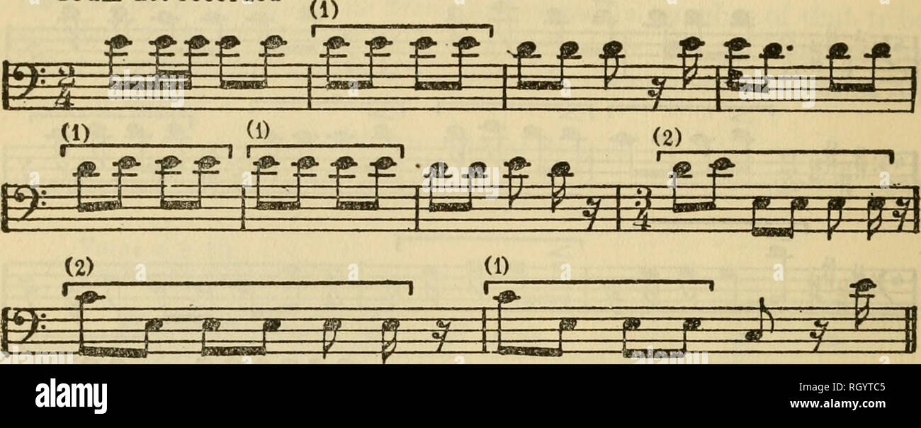 . Bulletin. Ethnology. 46 BUREA-tJ OF AMERICAN ETHNOLOGY [bull. 93 When the man returned with the horse he had captured, the people saw him running Hke a bear while the horse was galloping. This was commemorated in the following song. No. 19. Bear Dance Song (c) Recorded by Dog Chief (Catalogue No. 1152) Voice J : 80 Drum not recorded. (1) (1) [1) f 'f f&quot; ^ *â : Â»â &gt; r - ^ ^ - n Â»' i ^ a *Â°Â°'âi-^^ II. Please note that these images are extracted from scanned page images that may have been digitally enhanced for readability - coloration and appearance of these illustrations may not p Stock Photo