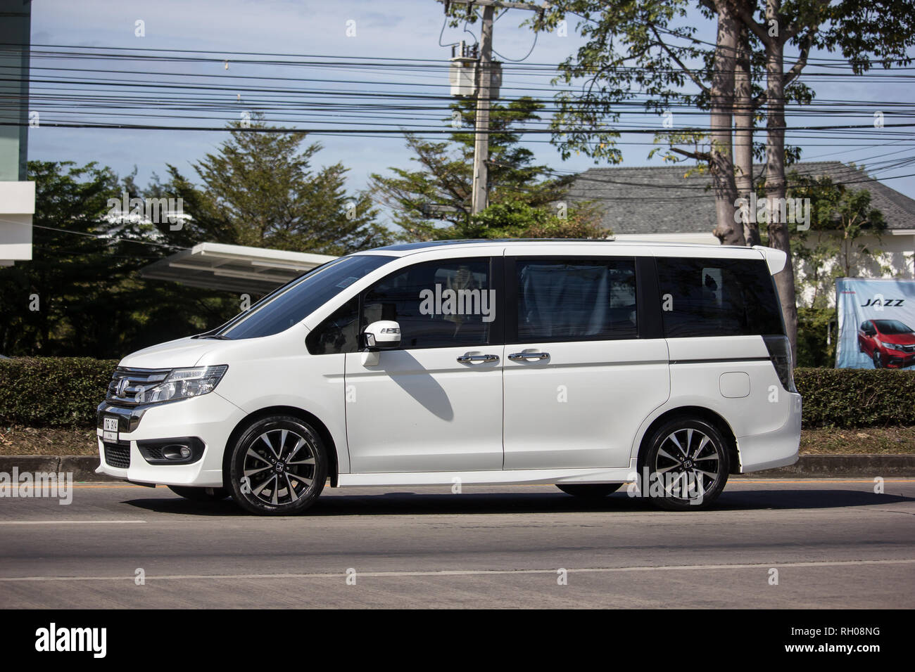 Chiangmai Thailand January 4 19 Private Honda Van Honda Stepwgn Spada On Road No 1001 8 Km From Chiangmai City Stock Photo Alamy