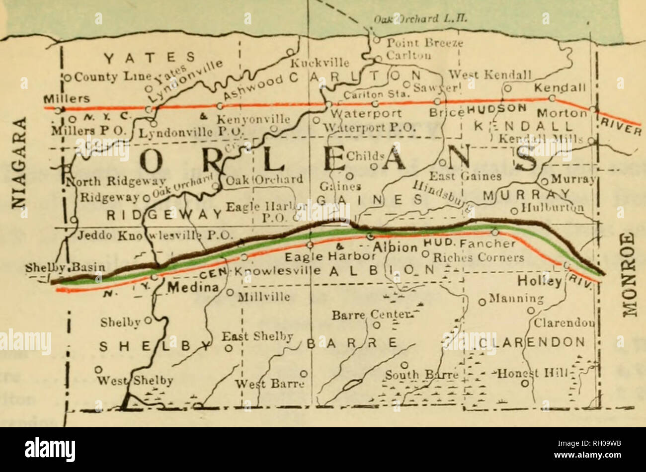 Map Of Orleans County Ny