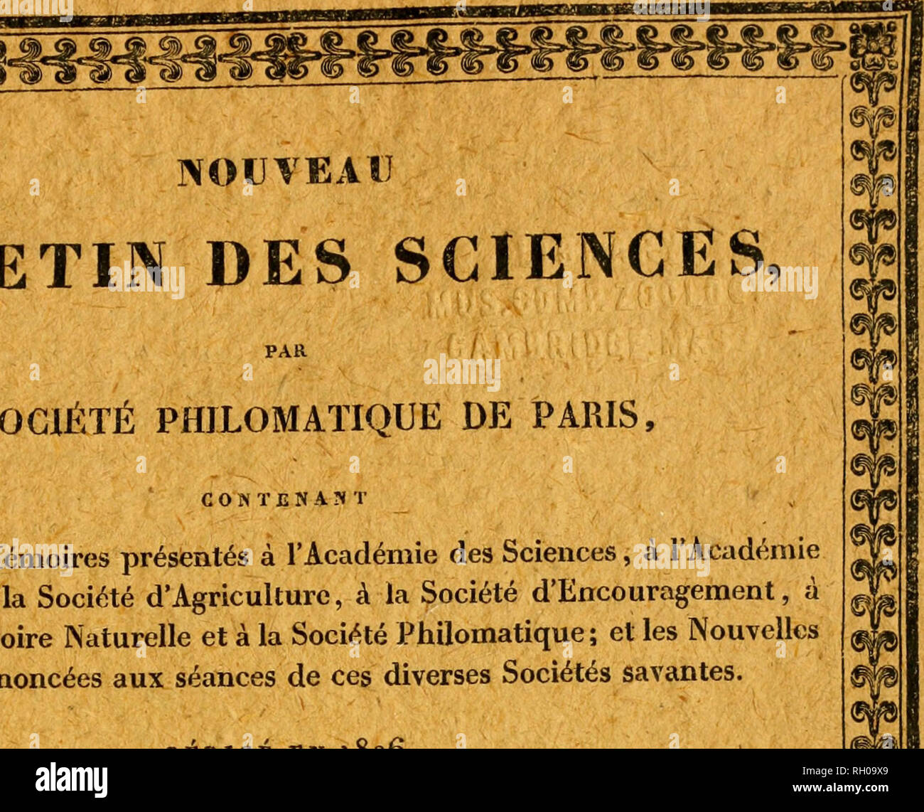 Bulletin Science Science Bulletin Des Sciences La Societe Philomatique De Paris C O I Mai 16 U H C Le Nouveau Bulletin Parait Par Livraisons De Deux Feuilles Le 15 De Chaque