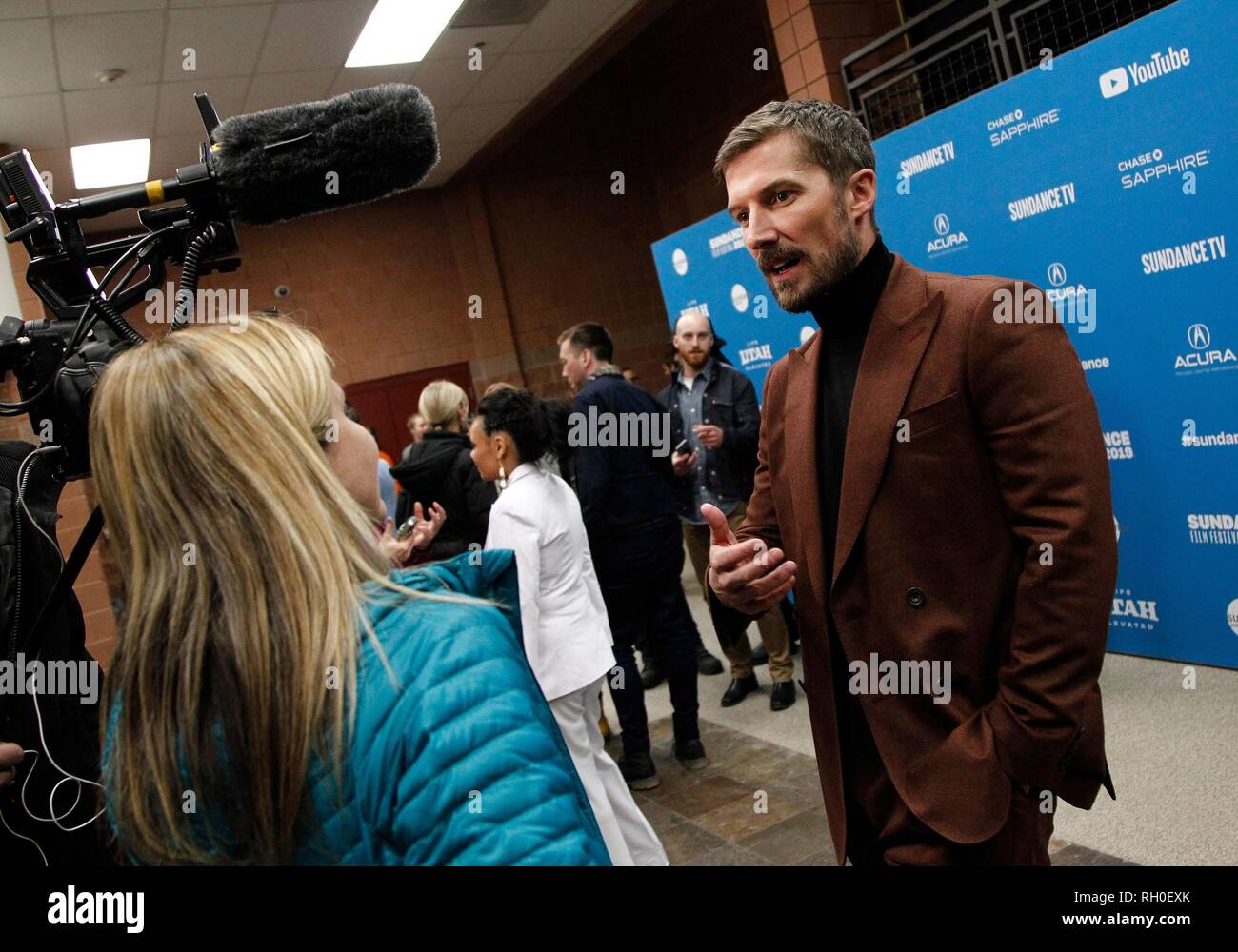Gwilym Lee at arrivals for TOP END WEDDING Premiere at Sundance Film Festival 2019, George S. and Dolores Eccles Center for the Performing Arts, Park City, UT January 30, 2019. Photo By: JA/Everett Collection Stock Photo