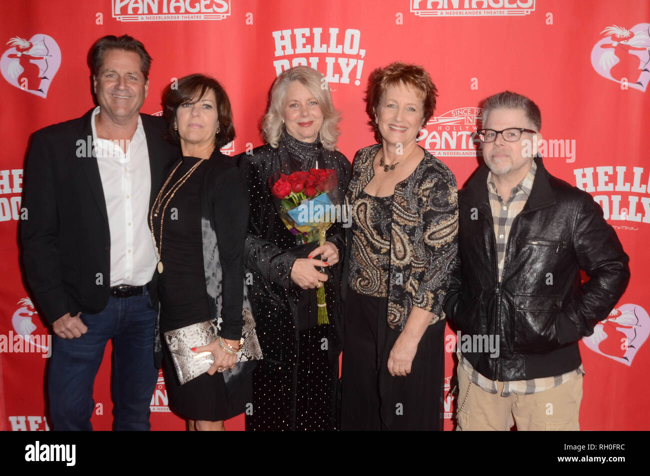 Hollywood, Ca. 30th Jan, 2019. Jimmy Van Patten, Connie Needham, Dianne Kay, Laurie Walters, Adam Rich at the Hello Dolly! Los Angeles Premiere at Pantages Theater on January 30, 2019 in Hollywood, California. Credit: David Edwards/Media Punch/Alamy Live News Stock Photo