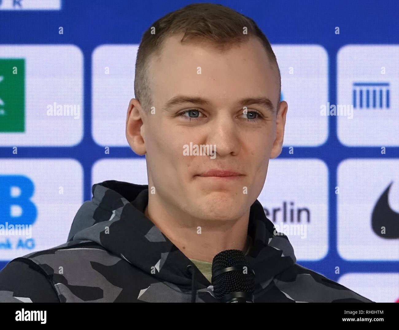 31 January 2019 Berlin Sam Kendricks American Pole Vaulter Speaks At The Press Conference For The Istaf Indoor In Berlin On 1 February Photo Sven Braun Dpa Stock Photo Alamy