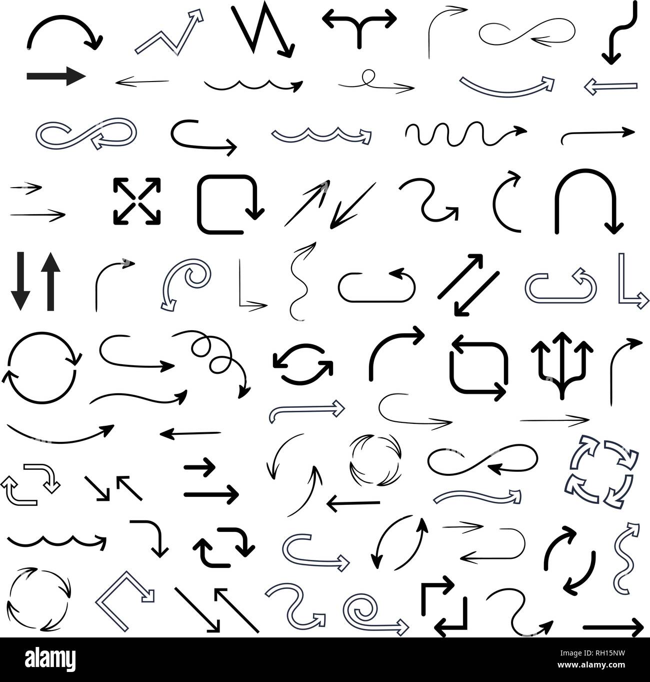 Cartoon arrows hi-res stock photography and images - Alamy