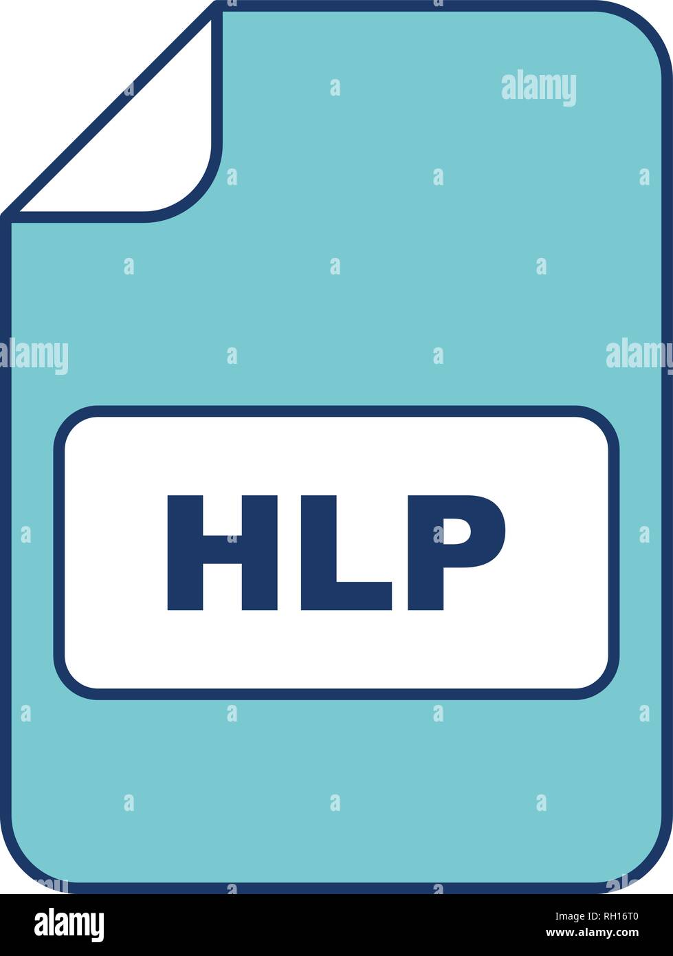 HLP Vector Icon Sign Icon Vector Illustration For Personal And Commercial Use... Clean Look Trendy Icon... Stock Vector