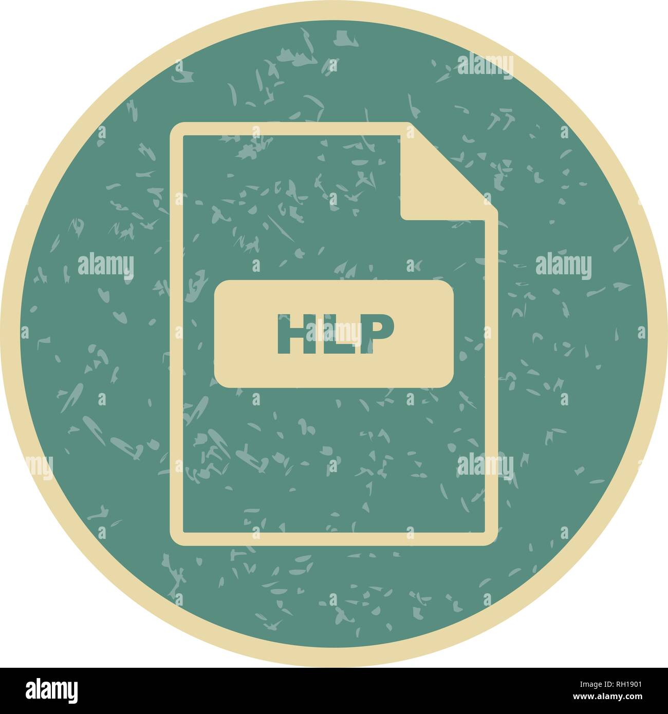 HLP Vector Icon Sign Icon Vector Illustration For Personal And Commercial Use... Clean Look Trendy Icon... Stock Vector