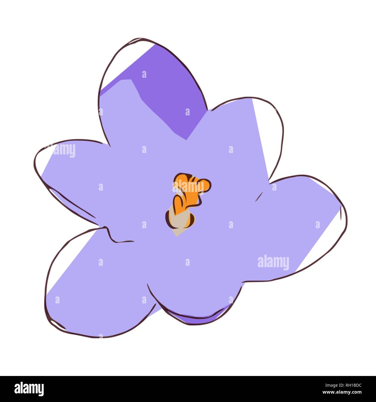 Violet flower Stock Vector Images - Alamy
