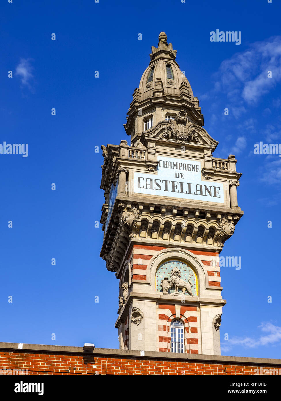 Champagne de Castellane, Epernay, Champagne, Marne, France, Europe Stock Photo