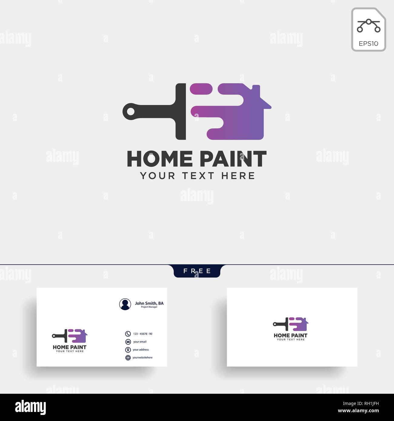paint brush colorful logo template vector icon element - vector Stock ...