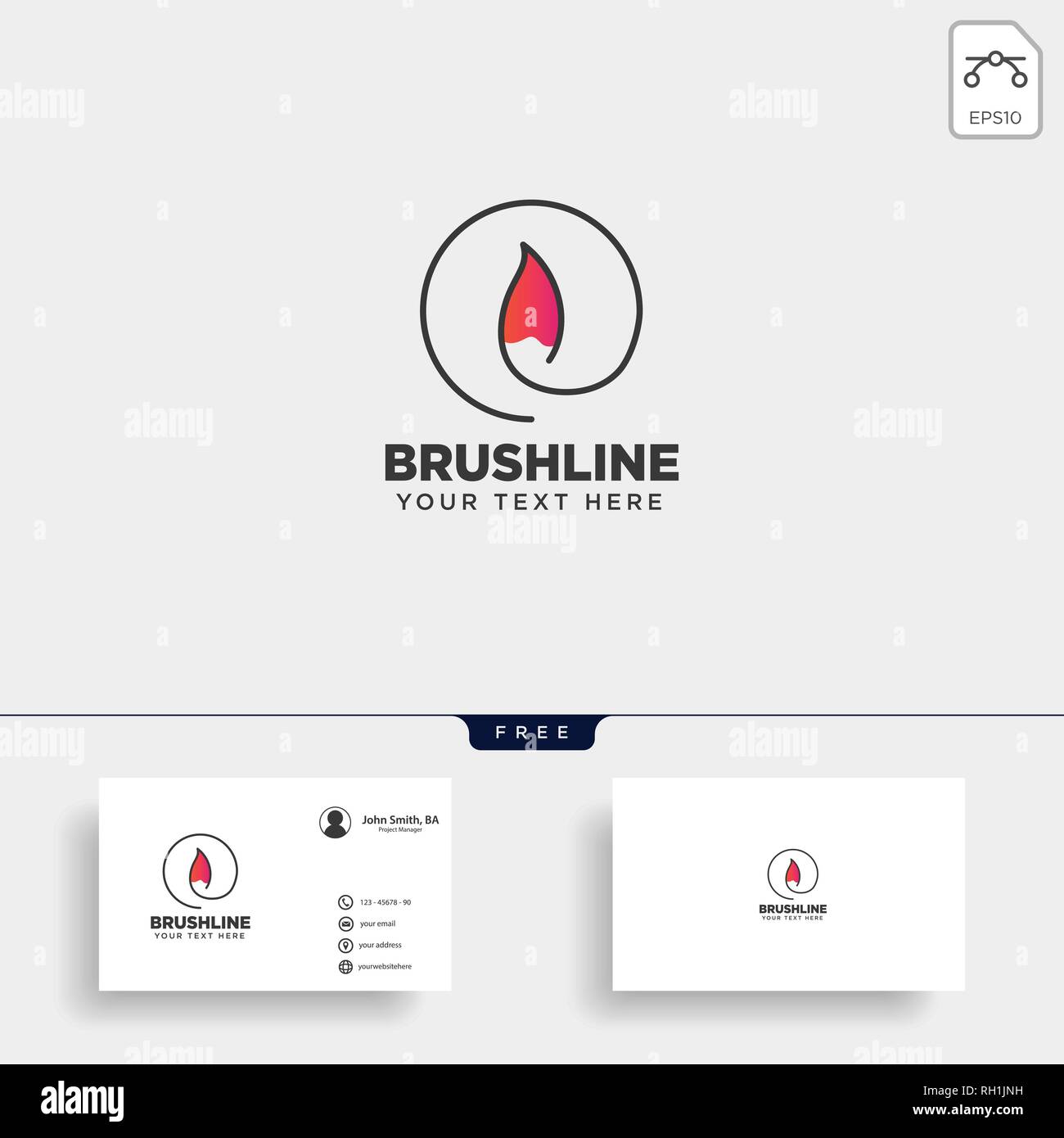 paint brush colorful logo template vector icon element - vector Stock ...