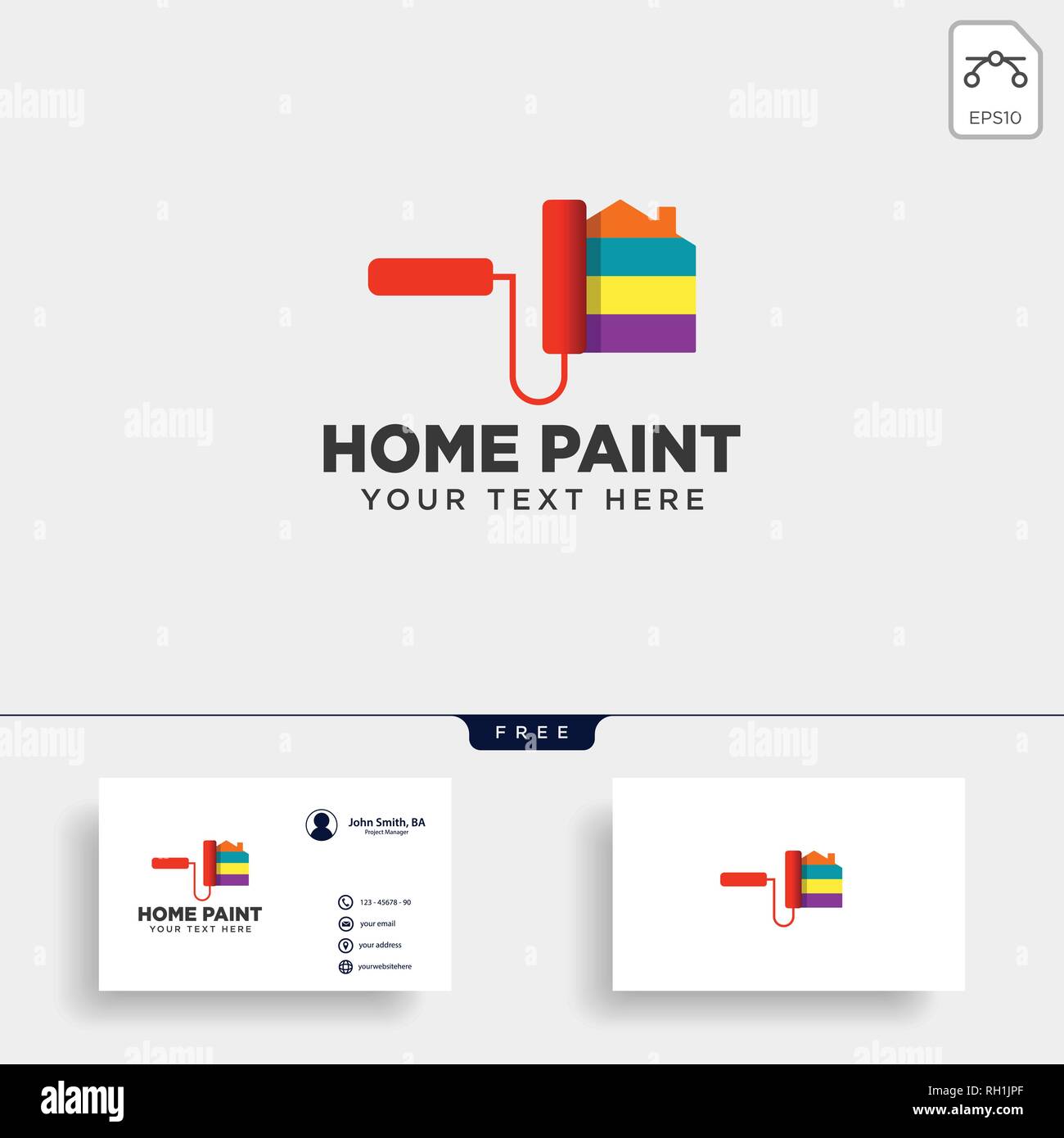 paint brush colorful logo template vector icon element - vector Stock ...