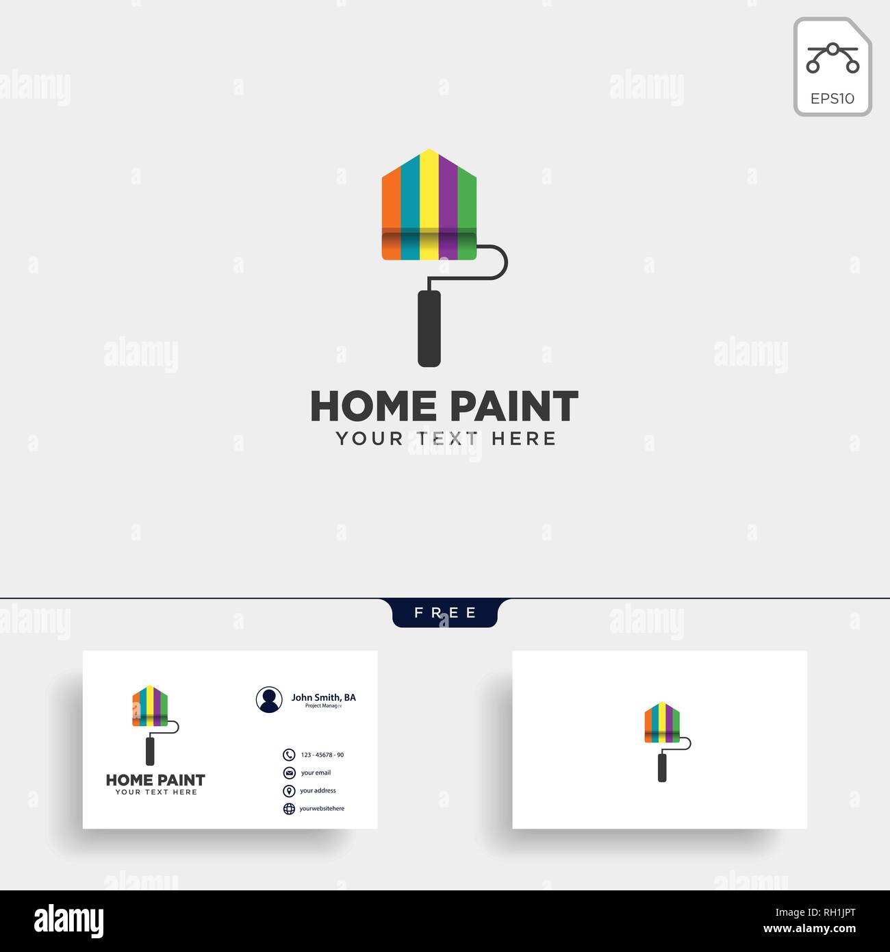 paint brush colorful logo template vector icon element - vector Stock ...