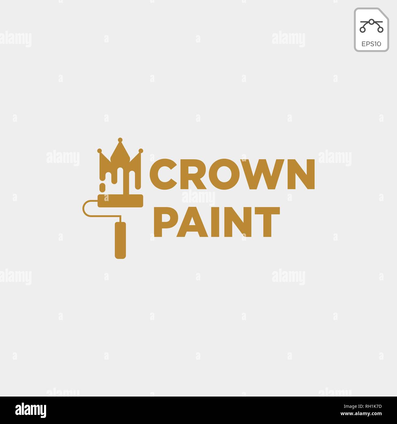 Gold crown logo hires stock photography and images Alamy