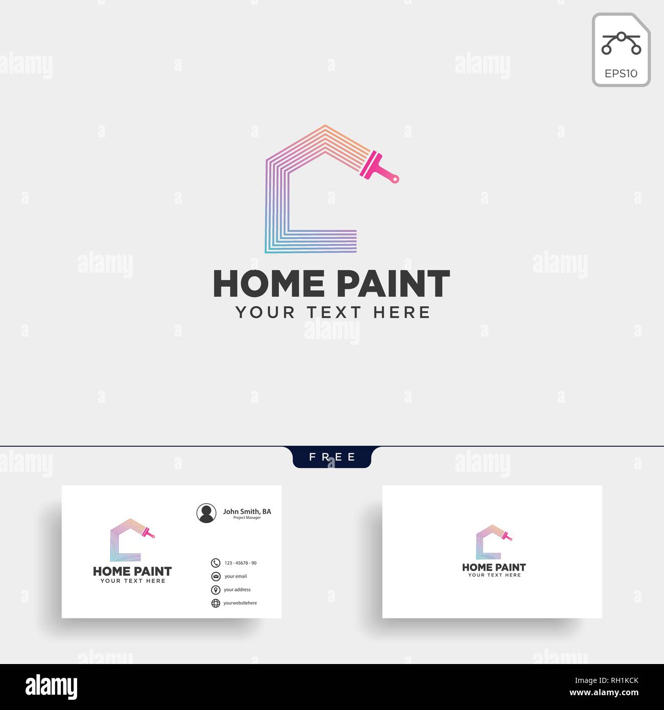 paint brush colorful logo template vector icon element - vector Stock ...