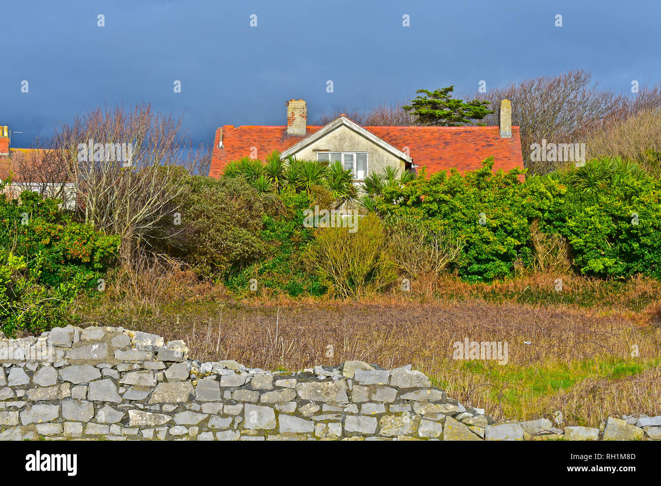 Mystery house in Porthcawl. Building is in rundown condition but