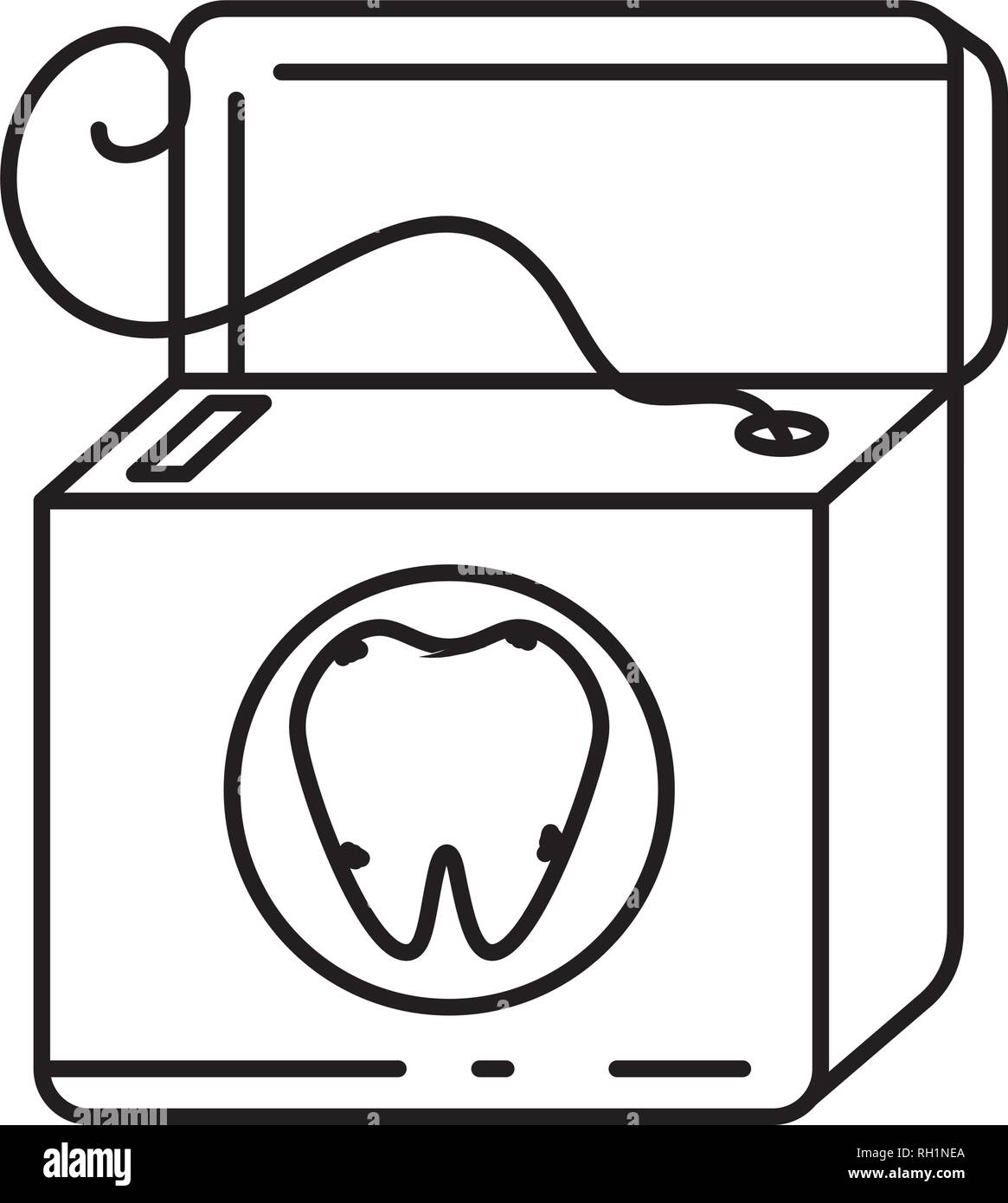 dental floss isolated icon Stock Vector Image & Art - Alamy