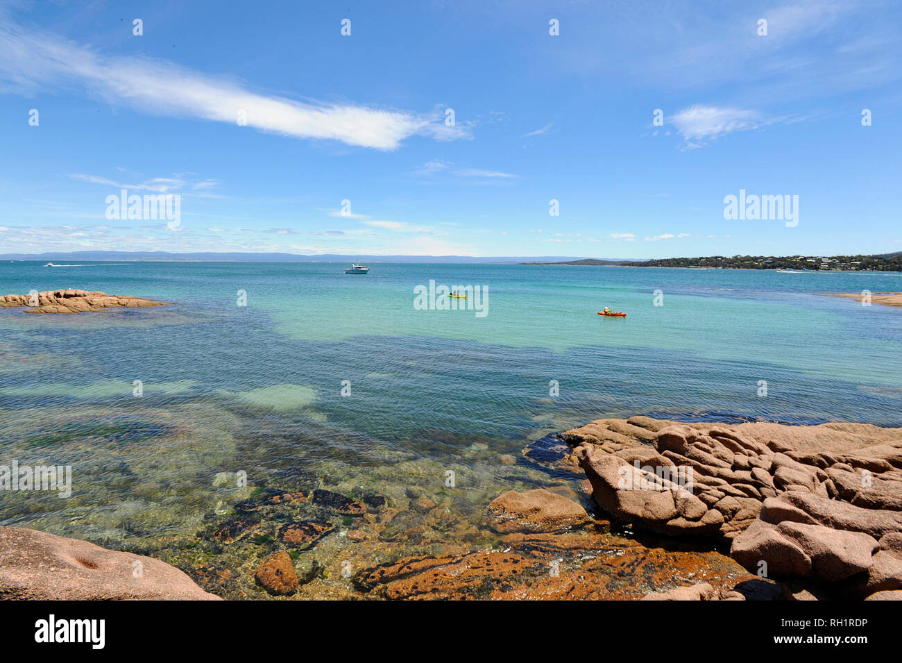 Honeymoon Bay, Tasmania, Australia Stock Photo Alamy
