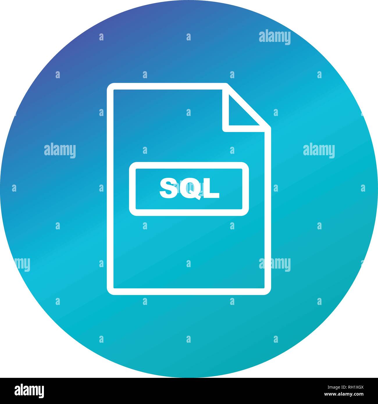 SQL Vector Icon Sign Icon Vector Illustration For Personal And ...
