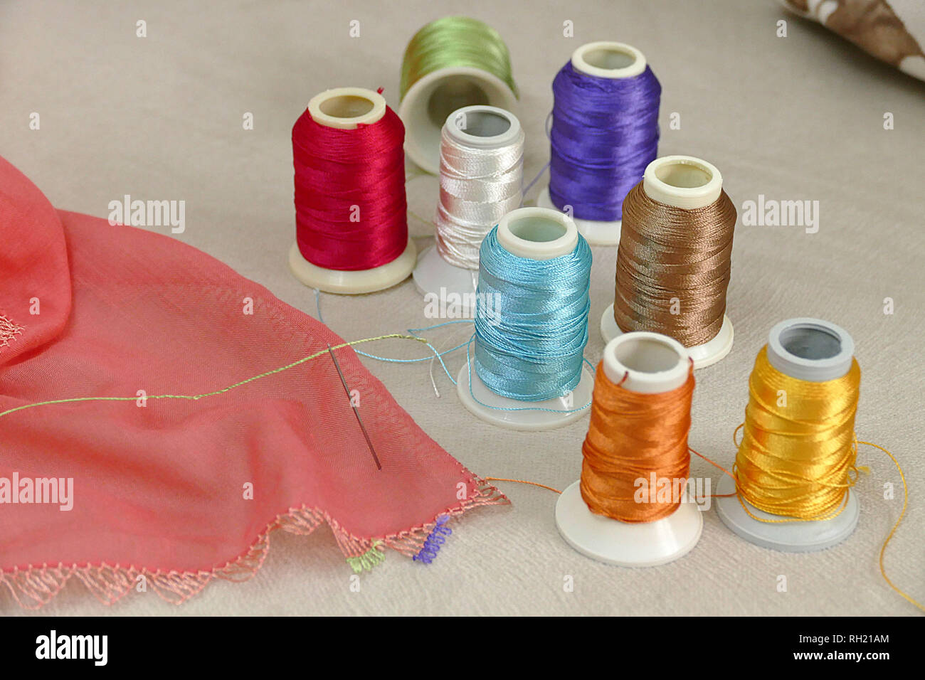 Sewing threads isolated hi-res stock photography and images - Alamy