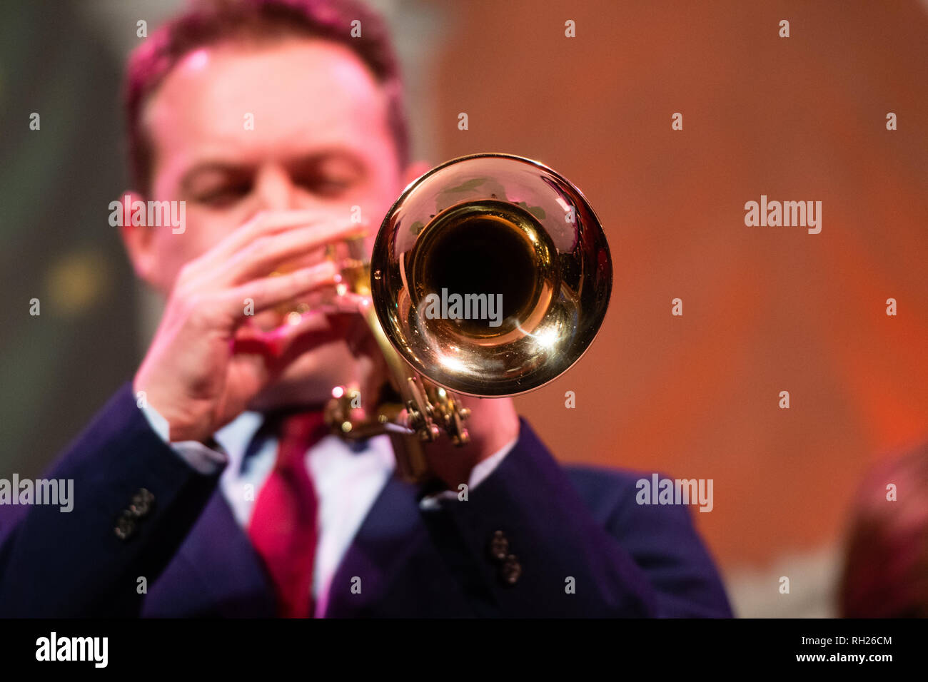 Jazz group '7 Steps' performing the music of Miles Davies on stage in