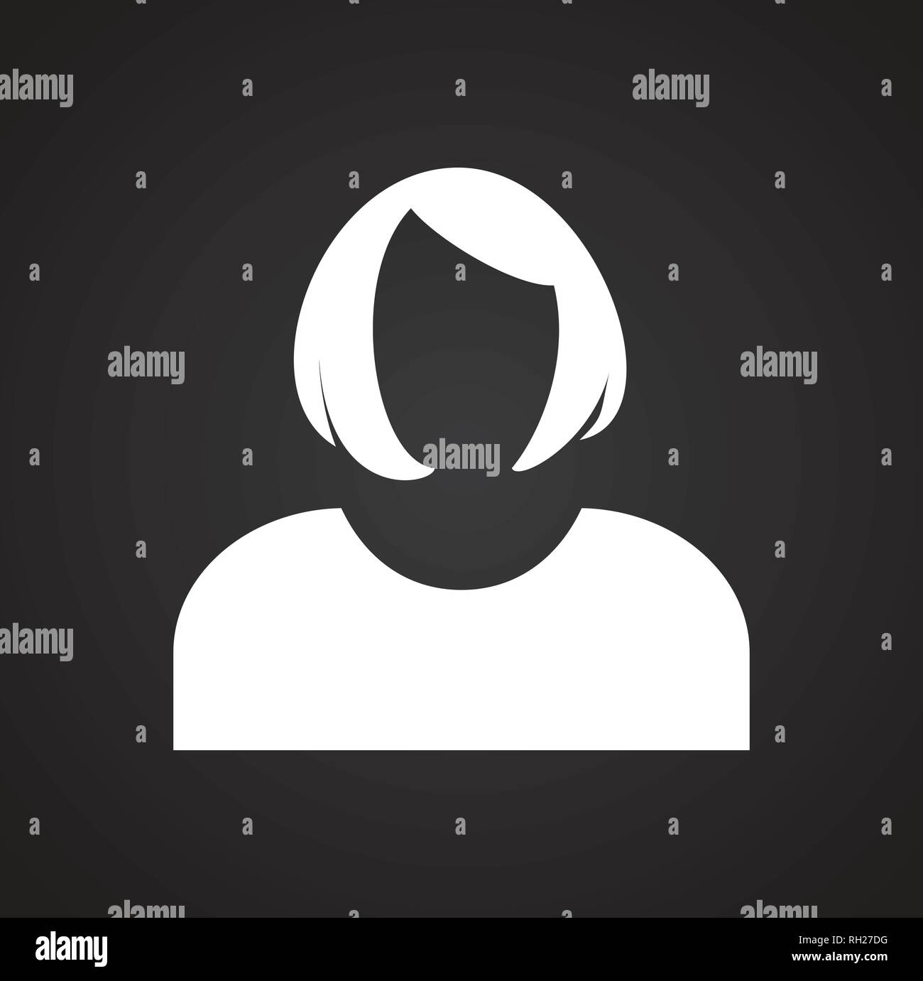 Vector Big Set of Anime Faces with Hair. Flat Gray Icons of Girls for Web  and Mobile. Default Placeholder Avatar Profile on Gray Background. Gray  Stock Vector Image & Art - Alamy