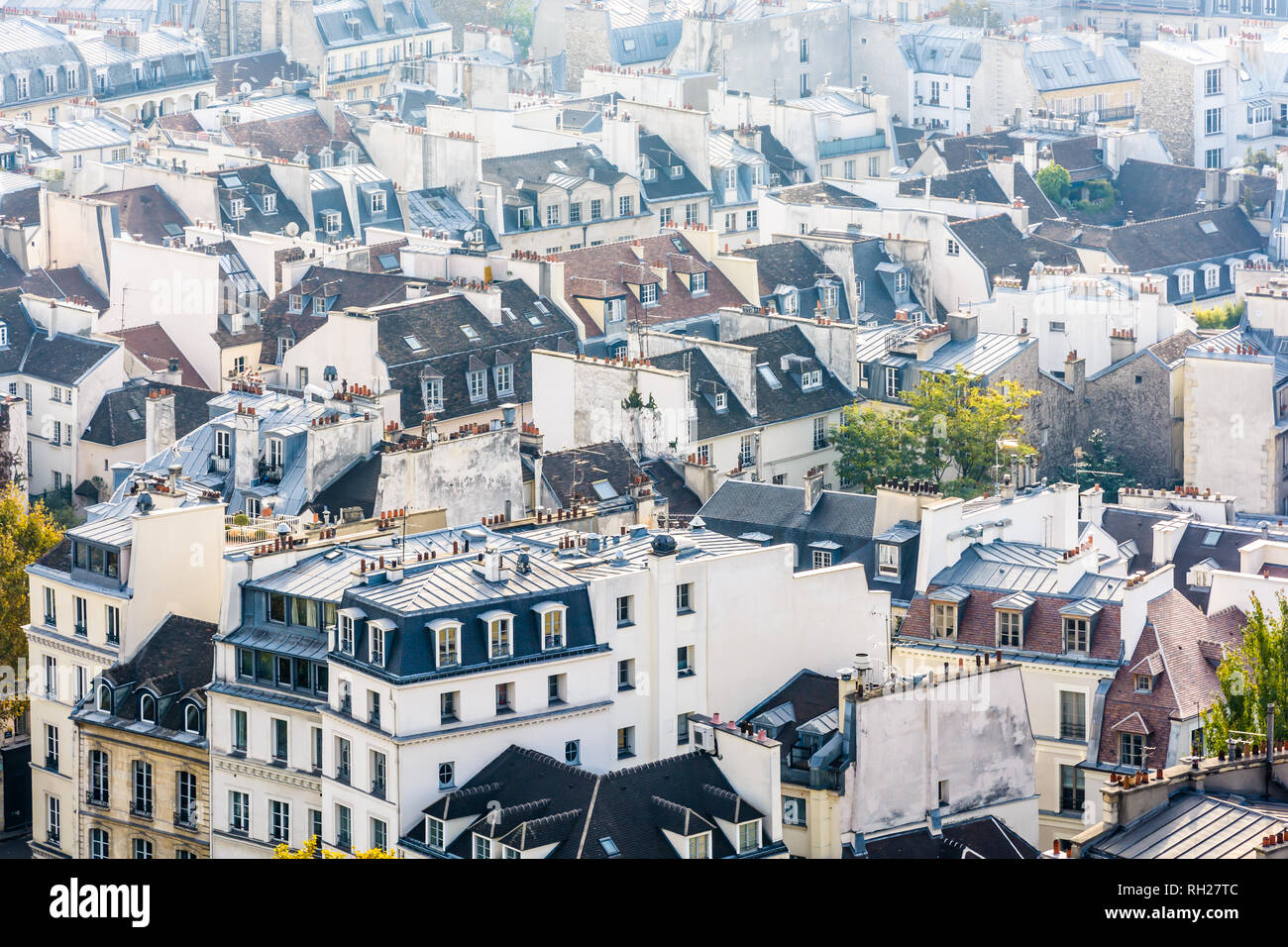Paris Buildings Rooftops Old buildings in paris center hi-res stock photography and images - Alamy