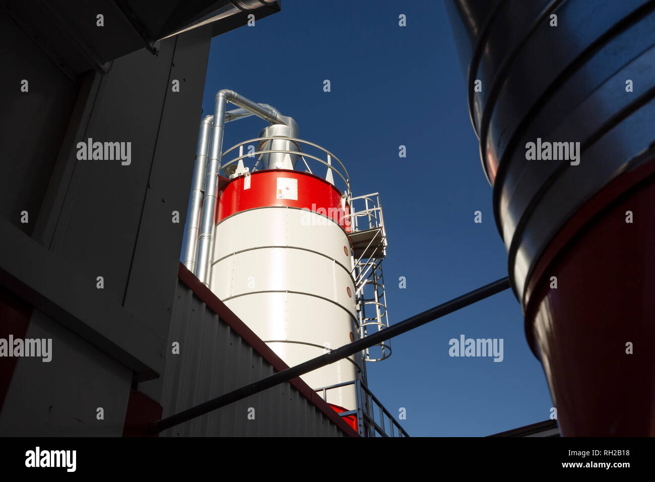 Industrial dust collector in a wood factory. Monda, Malaga province