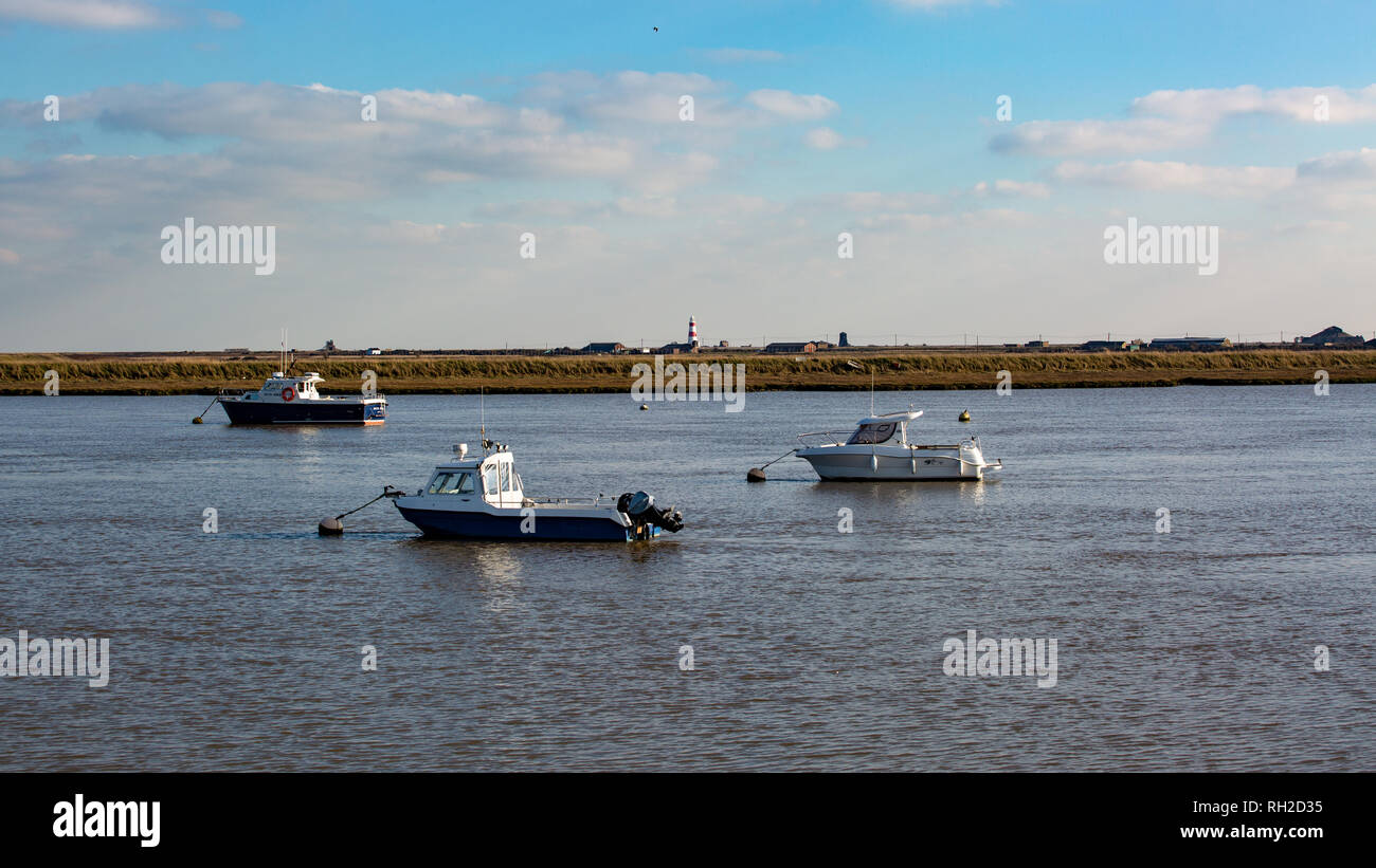 Across The Water at Orford Suffolk Stock Photo