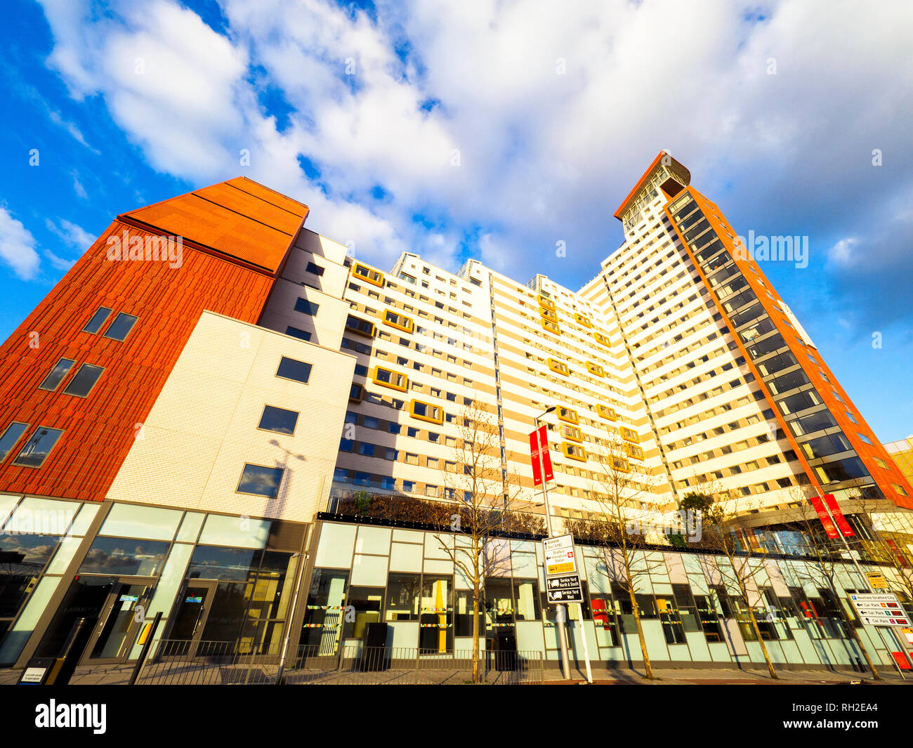 Stratford ONE building student accommodation - East London, England Stock Photo