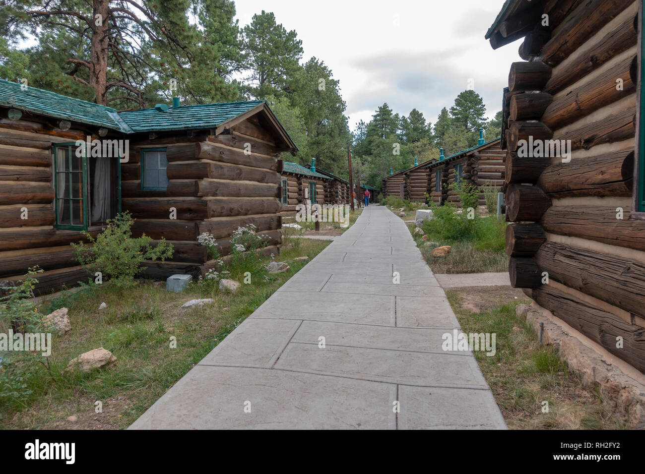 General View Of The Cabins Which Make Up Part Of The Grand Canyon