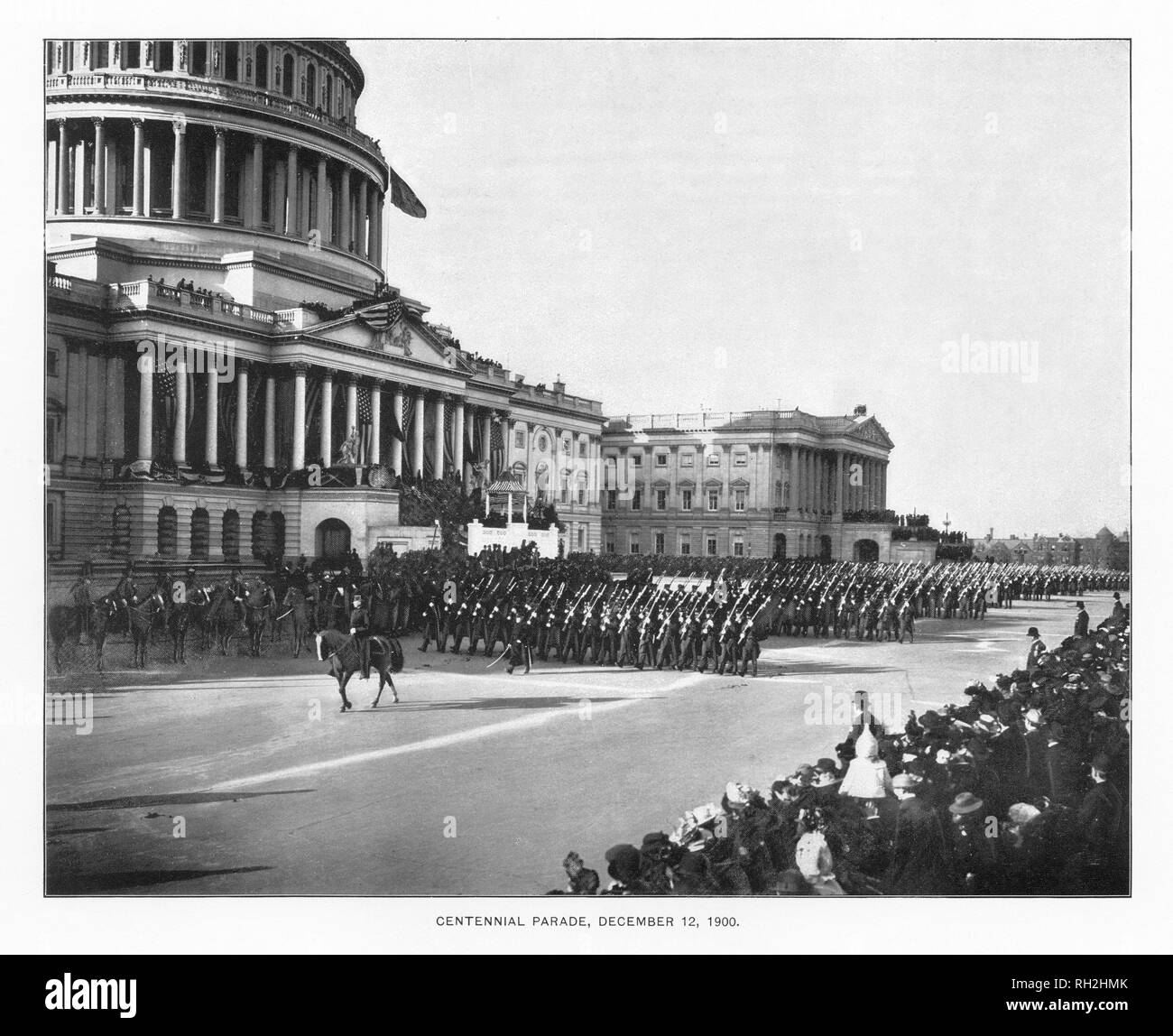 Washington, D.C., United States Centennial Celebration, Antique American Photograph, 1900 Stock Photo