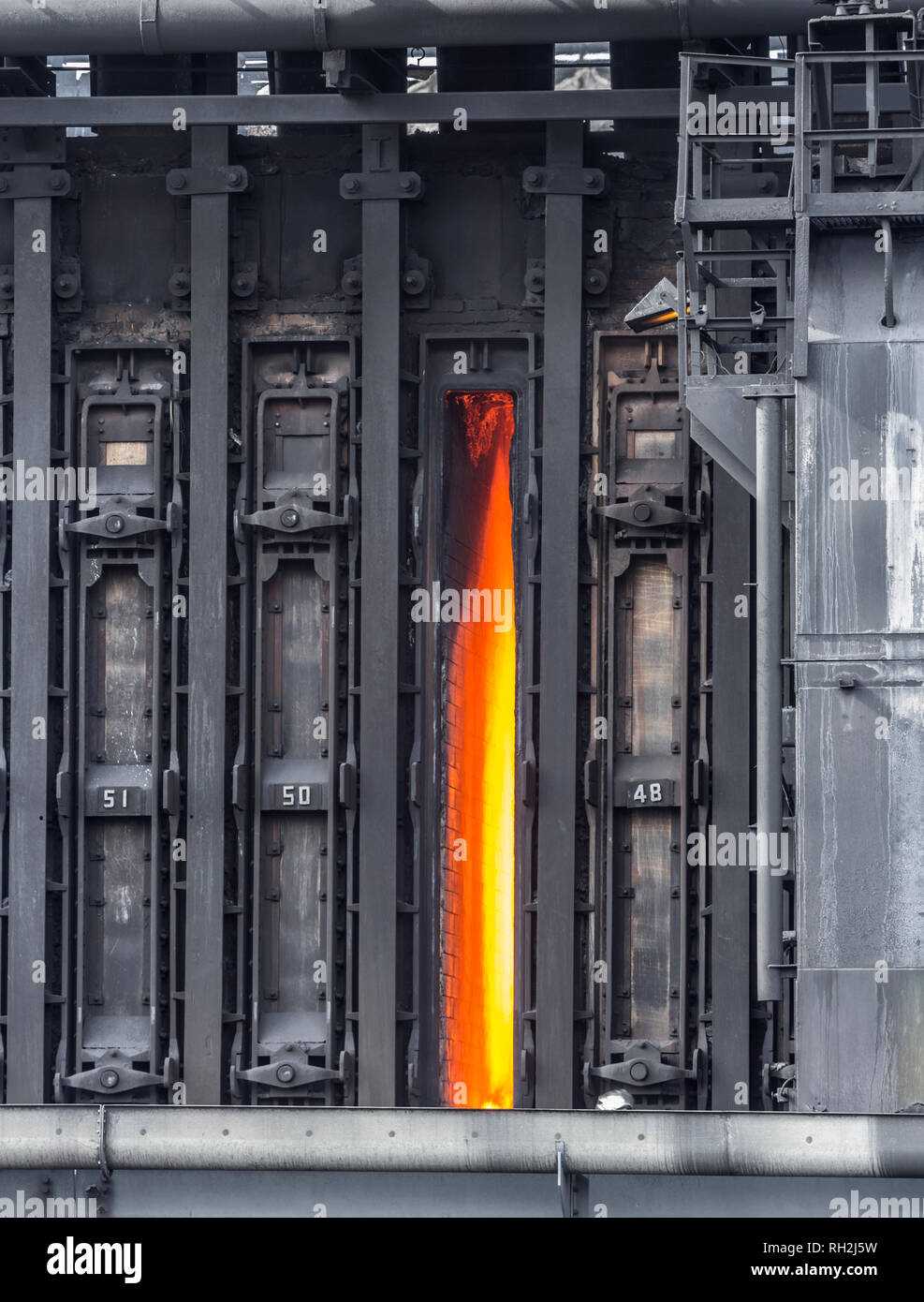 South Bank Coke ovens near Middlesbrough, north east England. UK. The coke ovens closed in Sept