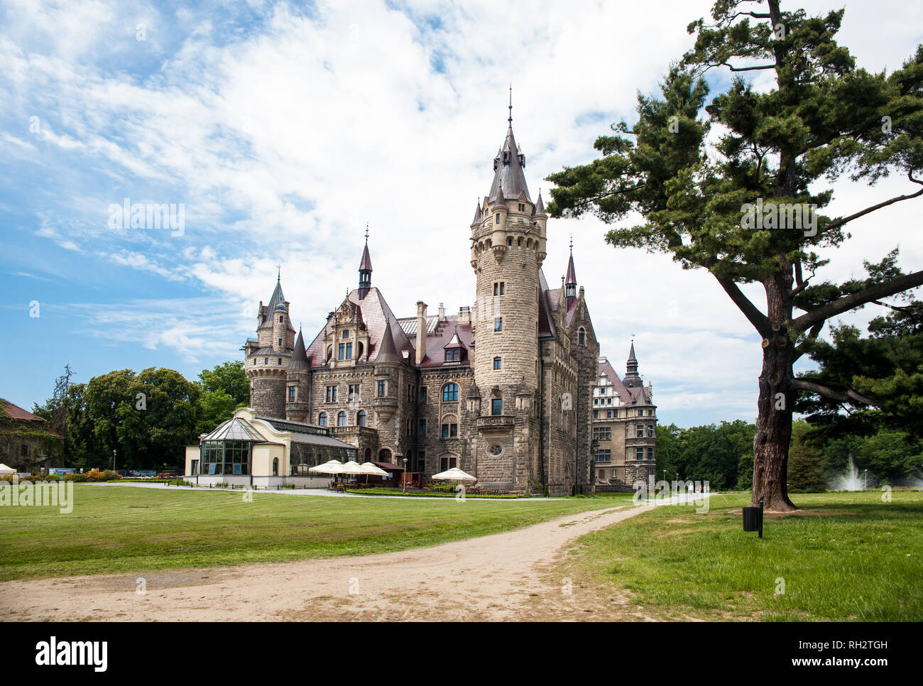 The Moszna Castle Is A Historic Palace Located In A Small Village In the-moszna-castle-is-a-historic-palace-located-in-a-small-village-in