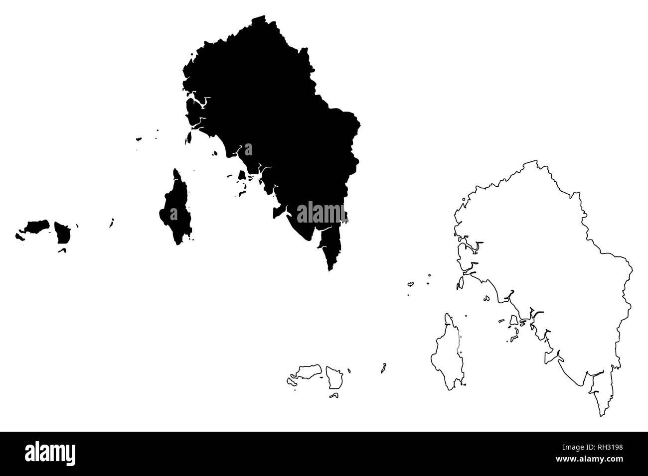 Satun Province (Kingdom of Thailand, Siam, Provinces of Thailand) map ...