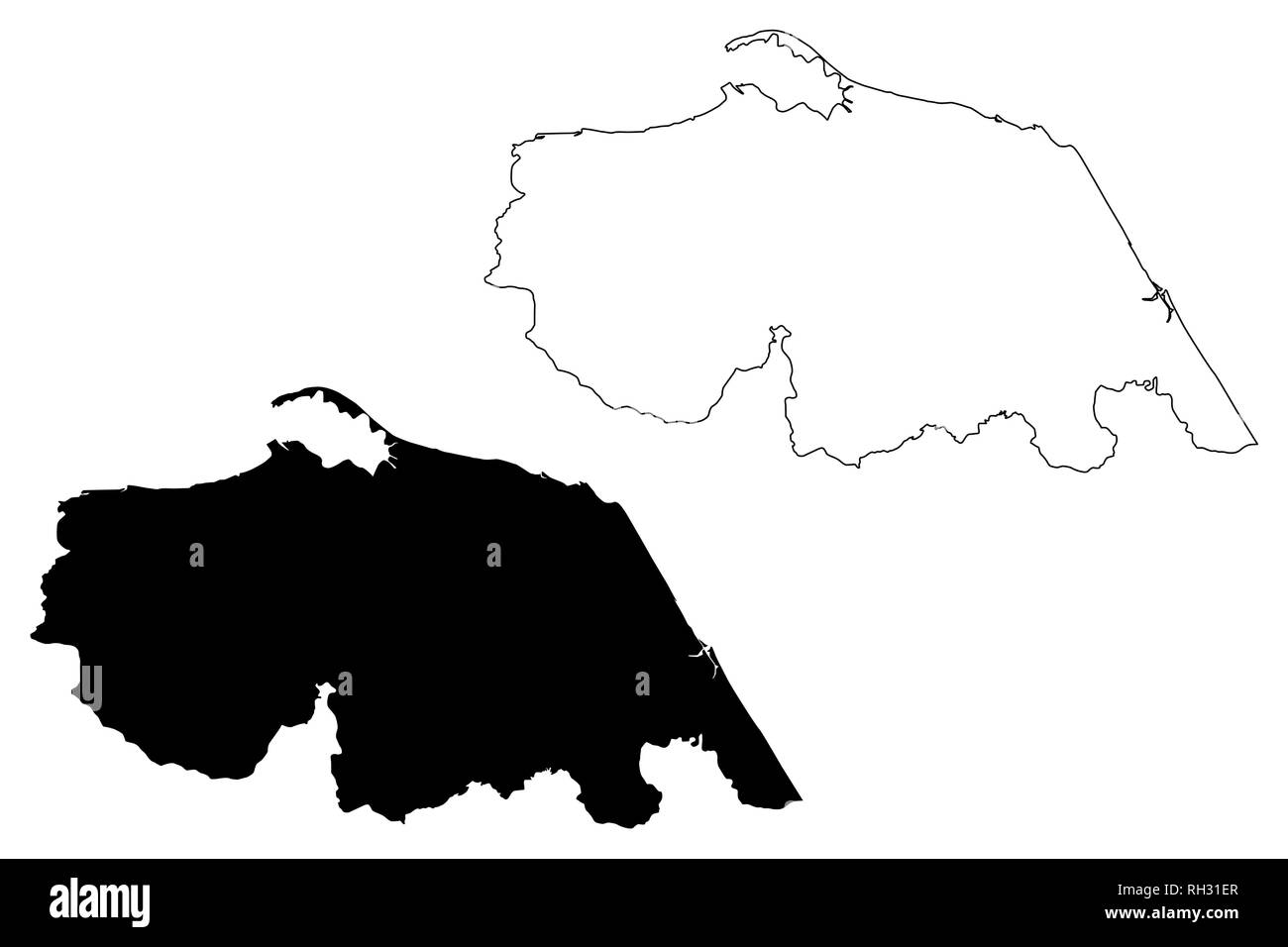 Pattani Province (Kingdom of Thailand, Siam, Provinces of Thailand) map ...