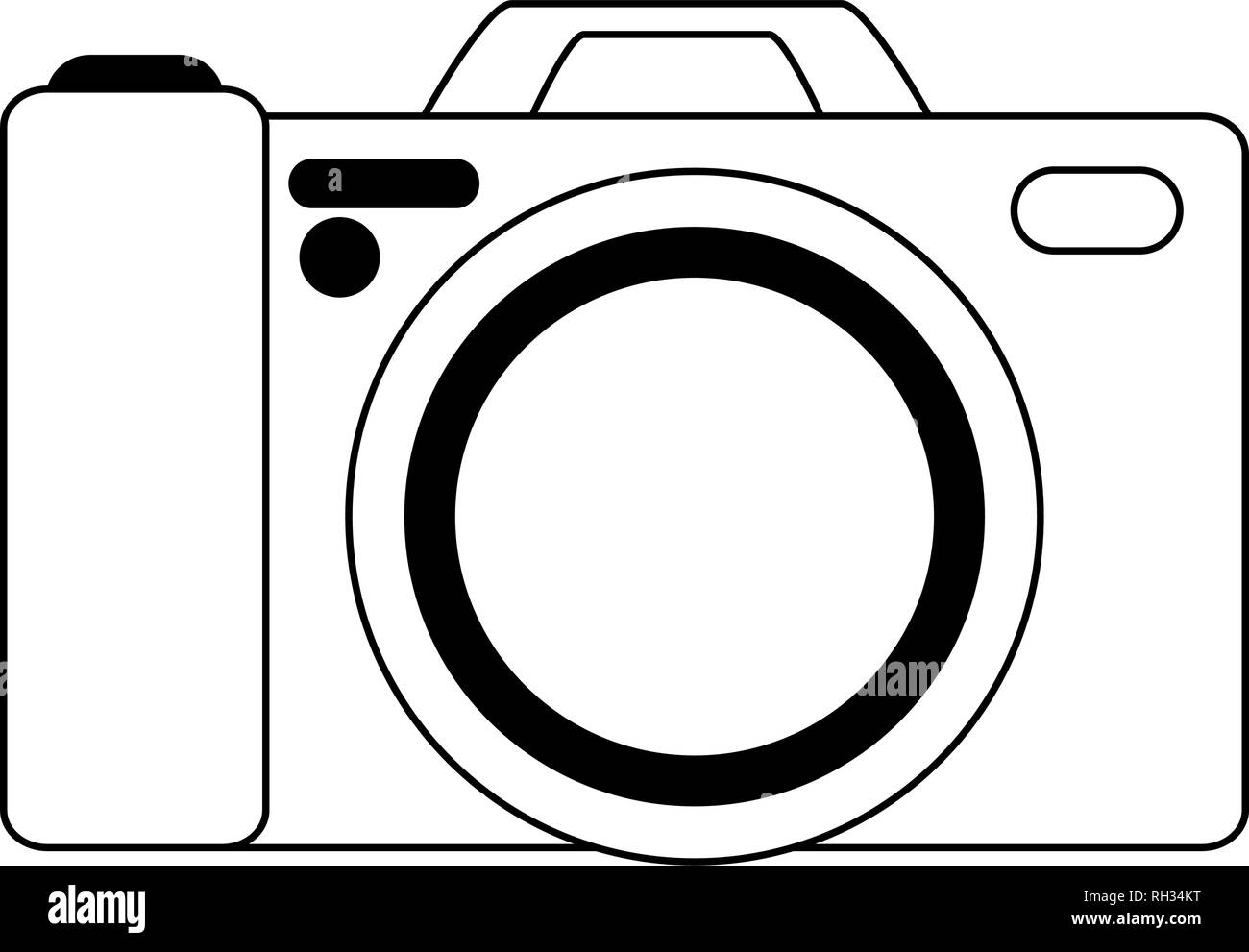 photographic camera symbol black and white Stock Vector Image & Art Alamy