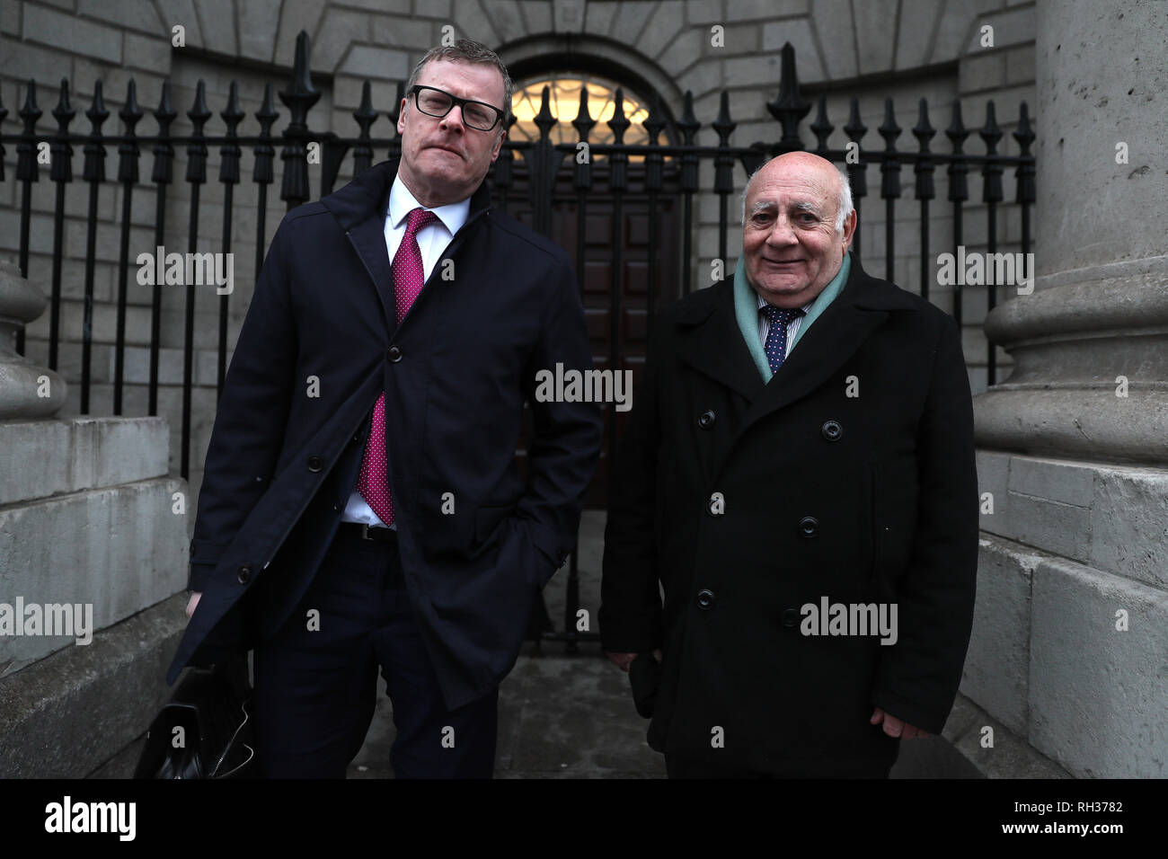 Ted Cunningham (right) And Solicitor Kevin Winters Outside The High 