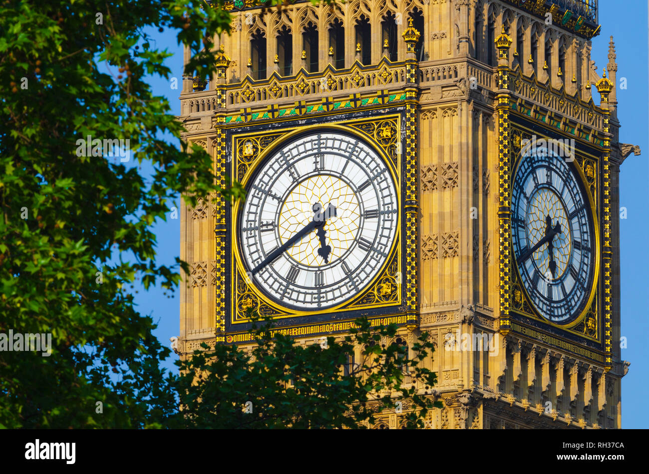 UK, England, London, Westminster, Palace of Westminster, Houses of Parliament, Big Ben Stock Photo