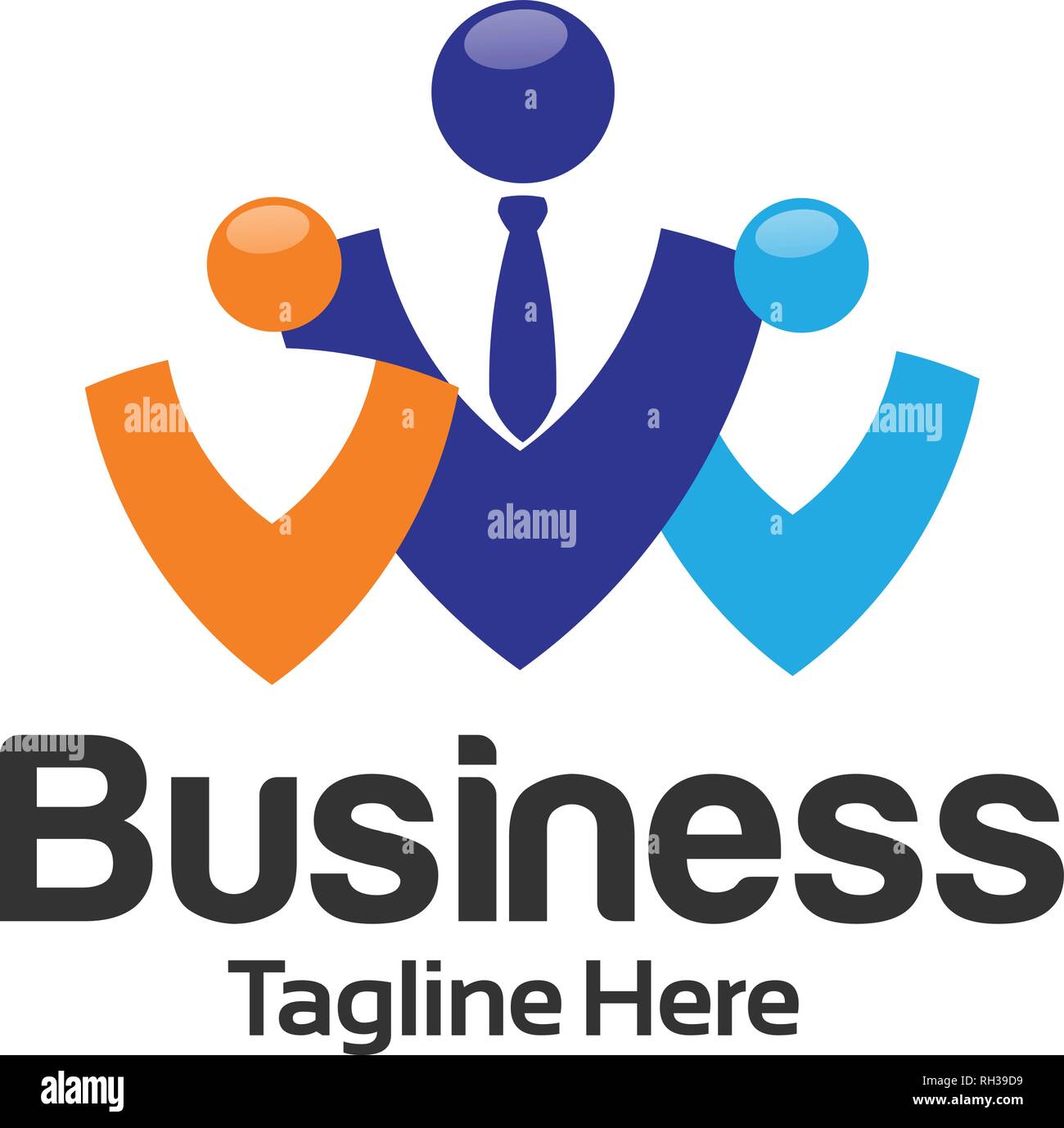 Work Leadership And Recruitment Agency Logo Concept People Social