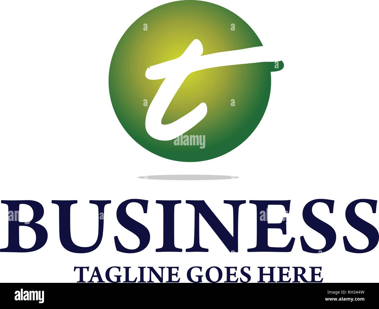 Initial letter T logo template colorful circle for business and company ...