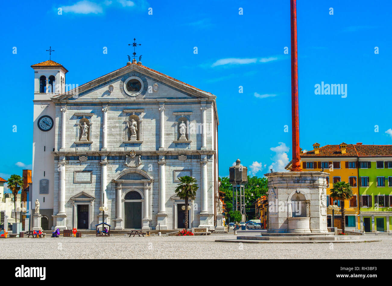 Palmanova cathedral - Udine province  - Friuli Venezia Giulia region - Italy Stock Photo