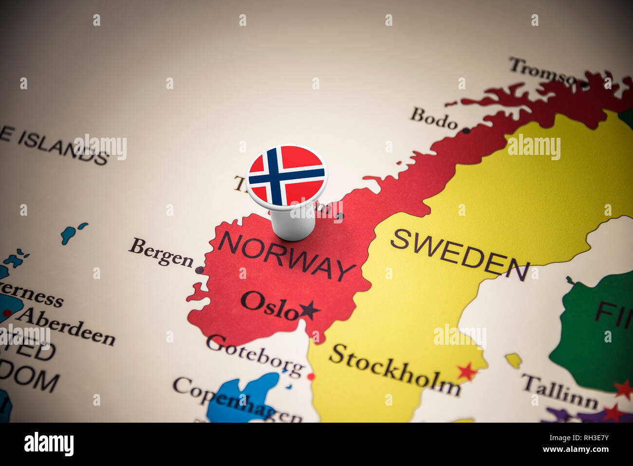 Map of northern europe with a map of scandinavia hires stock photography and images Alamy