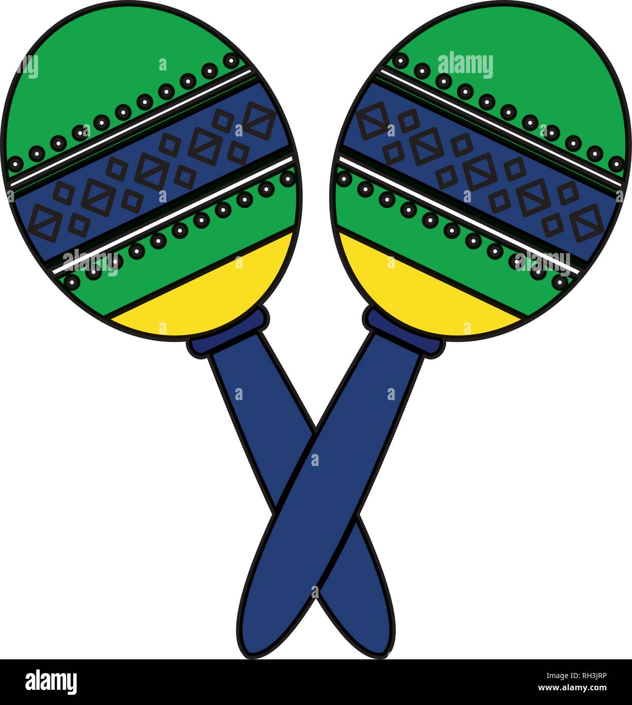 mexican maracas instrument icon Stock Vector Image & Art - Alamy