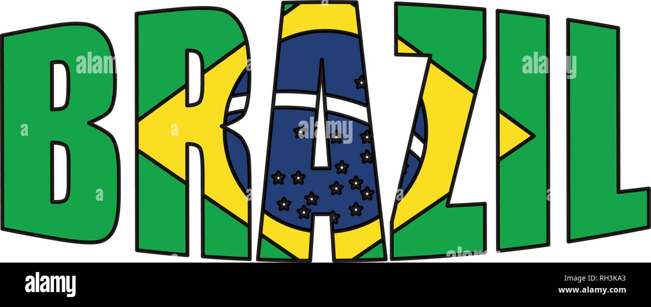 brazilian label with flag Stock Vector Image & Art - Alamy