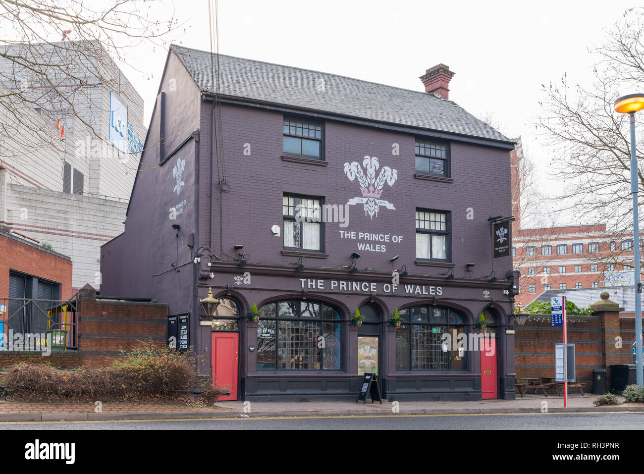 Prince of Wales traditional pub in Cambridge Street, Birmingham Stock Photo