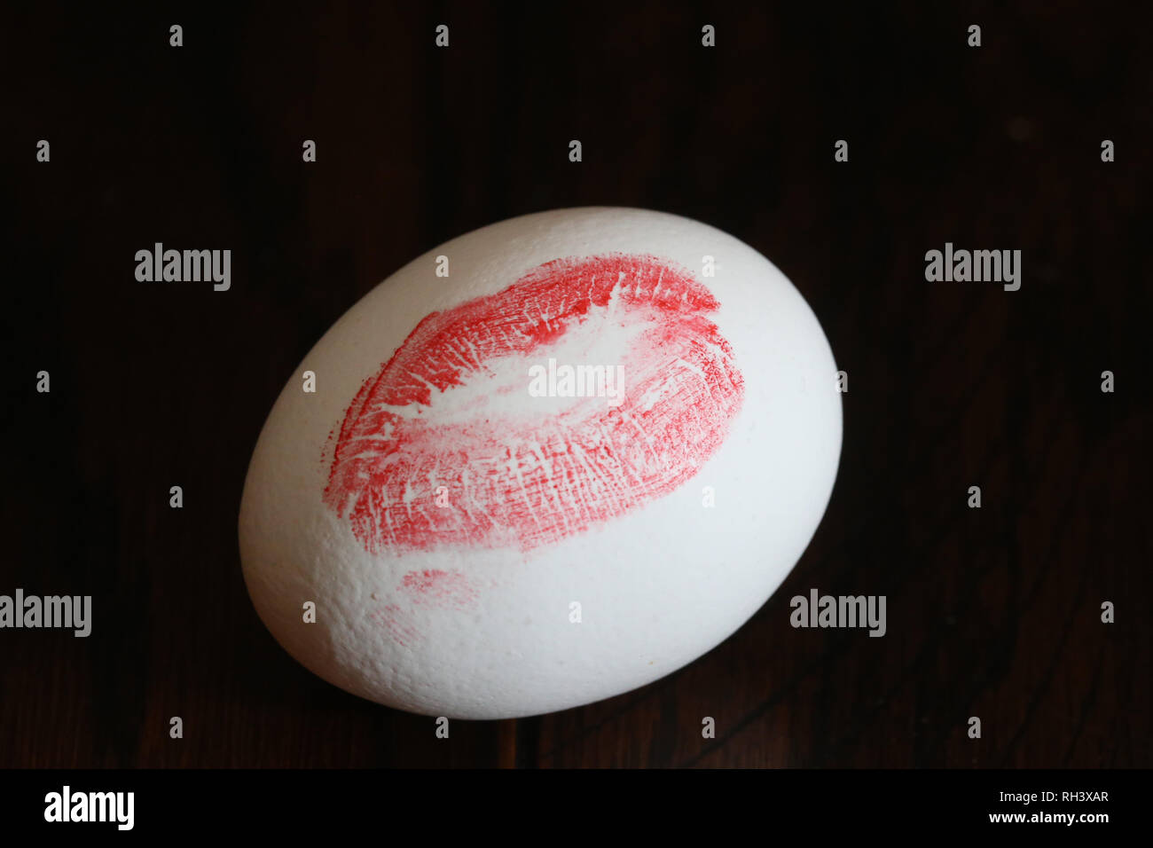 Kissed egg Stock Photo