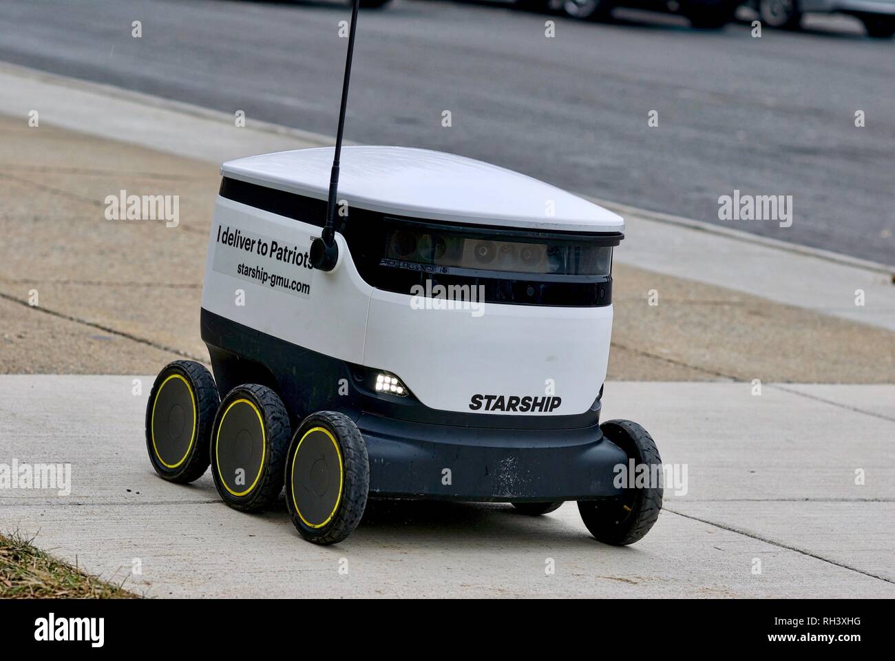 Fairfax, Virginia, USA January 29, 2019 An autonomous food delivery