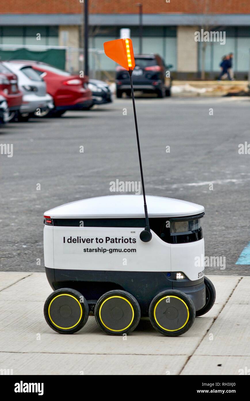 Fairfax, Virginia, USA January 29, 2019 An autonomous food delivery